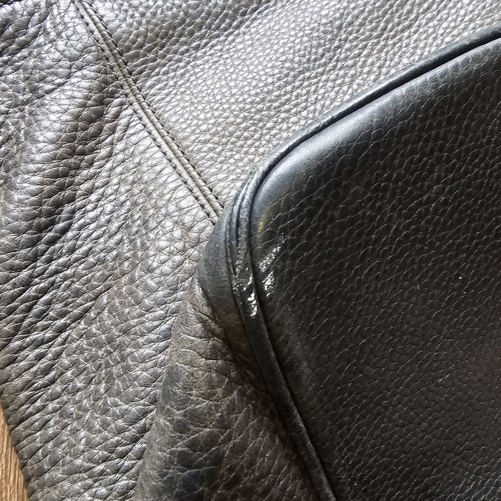 COACH Vintage Sonoma Natural Grain Leather Black Large Bucket Bag 4927 Has dama - Picture 6 of 11